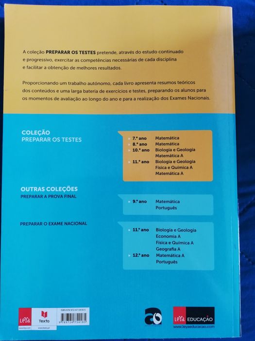 Preparar os testes de Matemática A do 11 ano