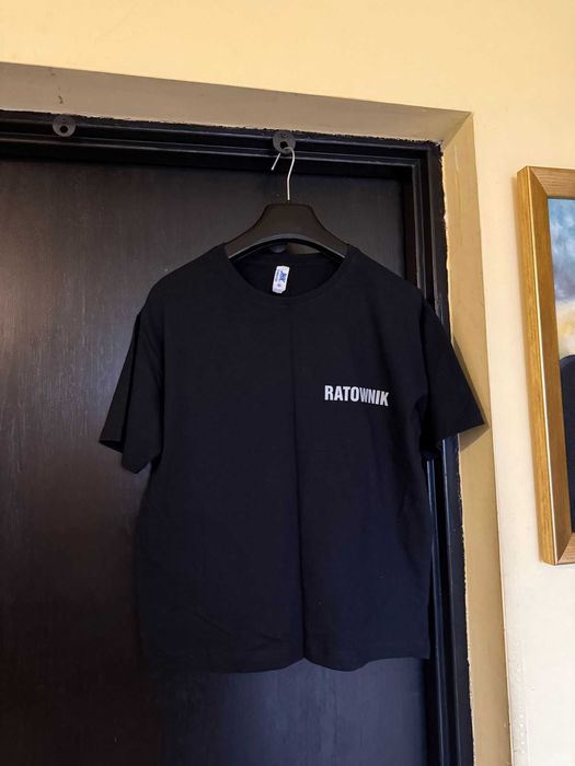 Koszulka Ratownik czarna fluo. 3 sztuki