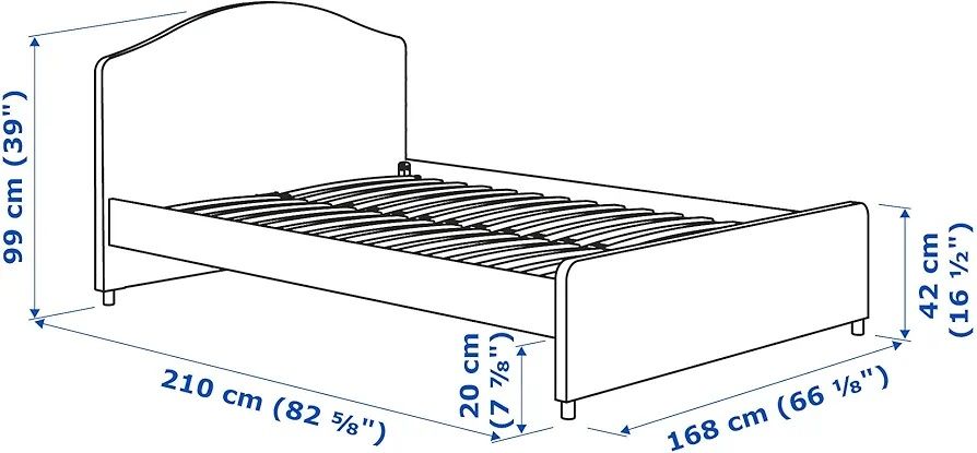 Cama de casal COM COLCHÃO