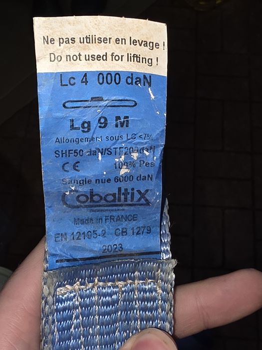 Cinta de fixação com roquete 9M