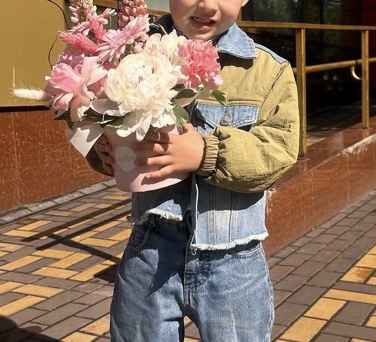 Джинсова куртка та костюм 104-110