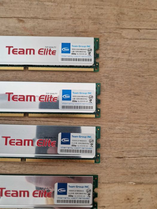 Memoria RAM PC Team Elite DDR2 800Mhz 2x 1GB + 2x 512MB