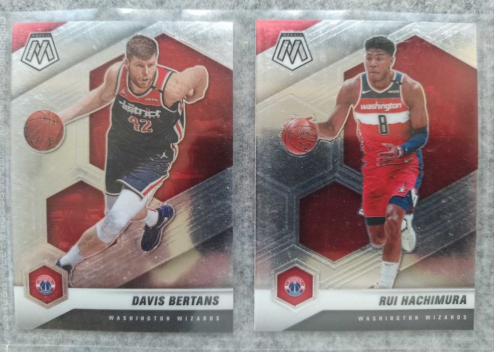 4 karty NBA zespołu Washington Wizards Bertans Hachimura Bryant