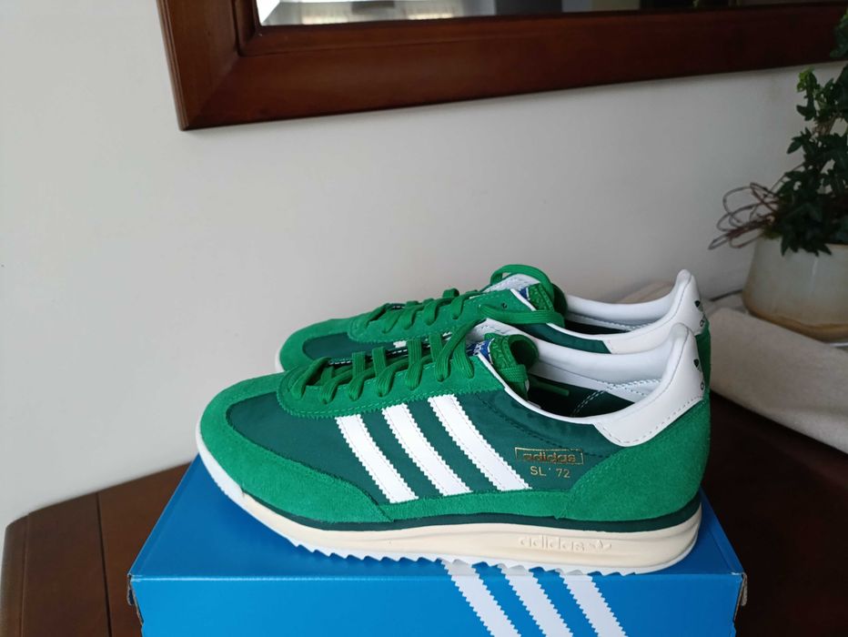 (r. 43 1/3) Adidas SL 72 RS Collegiate Green Core White zielone białe