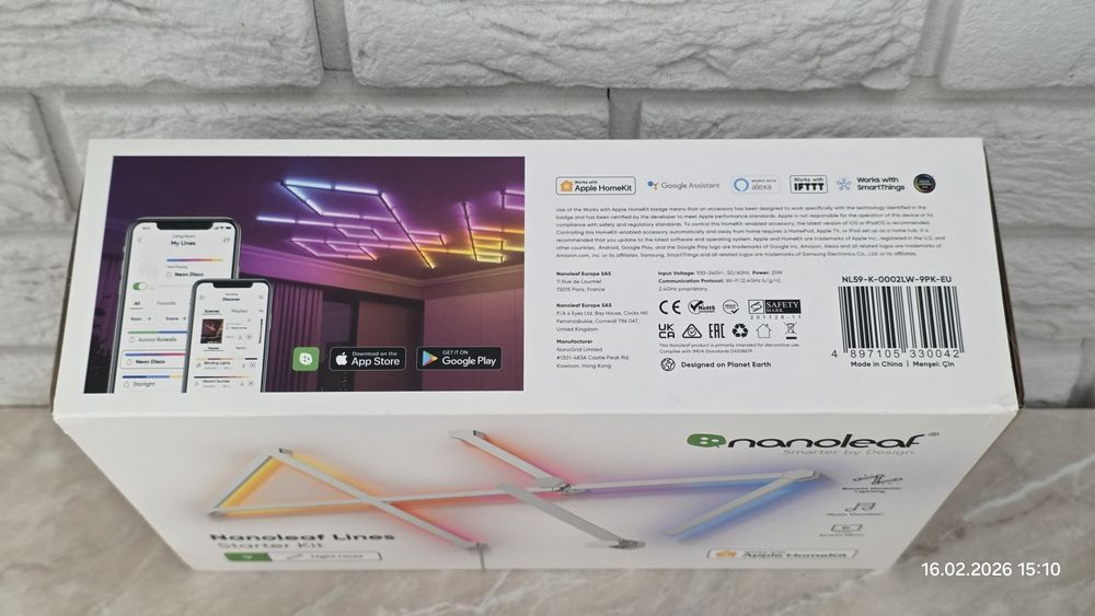 Nanoleaf listwy świecące, dekoracyjne LINES STARTER KIT 9 SZT