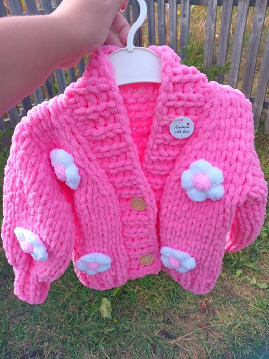 Кардиган, кофта. Плюшева пуффі