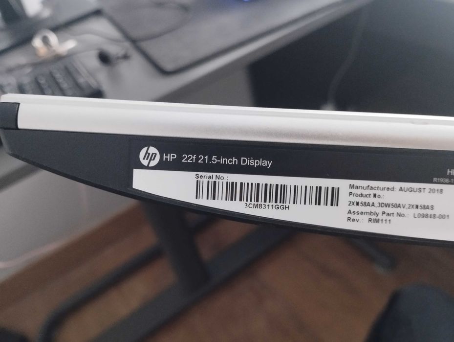 Monitor HP 22f  (21,5'')