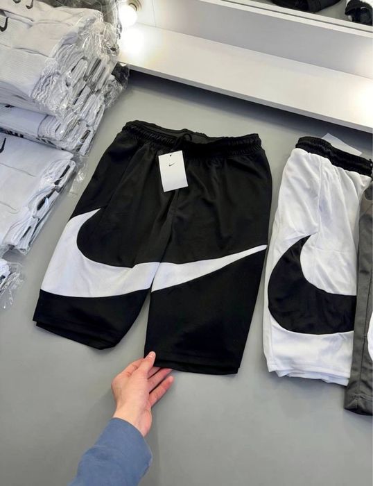 Мужские спортивные шорты найк Nike Big Swoosh | шорты найк | мужские шорты nike | nike big logo | big swoosh | спортивные шорты nike | шорты |