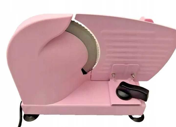 NIEMIECKA Krajalnica do chleba wędlin MOCNA 400W - RÓŻOWA