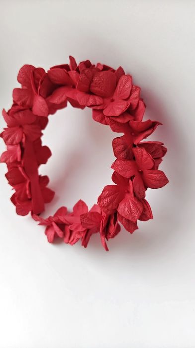 Обруч з гортензіями