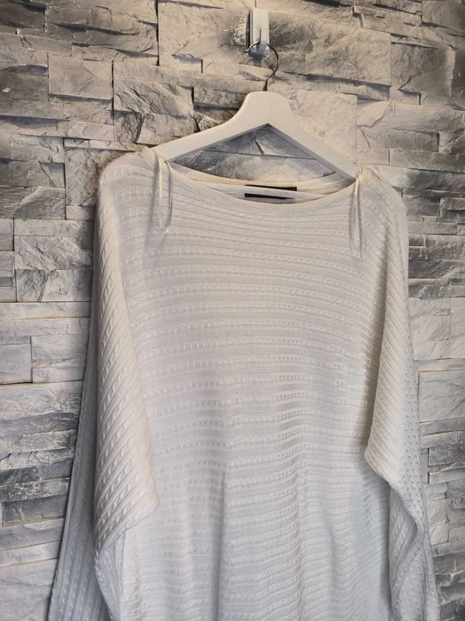 Bluzka Damska Ralph Lauren Wiskoza Bawełna Biała Sweterek XL