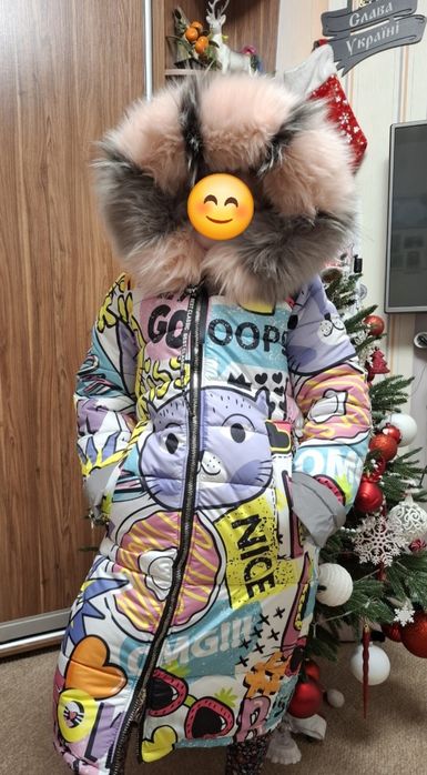 Дитячій пуховик зима