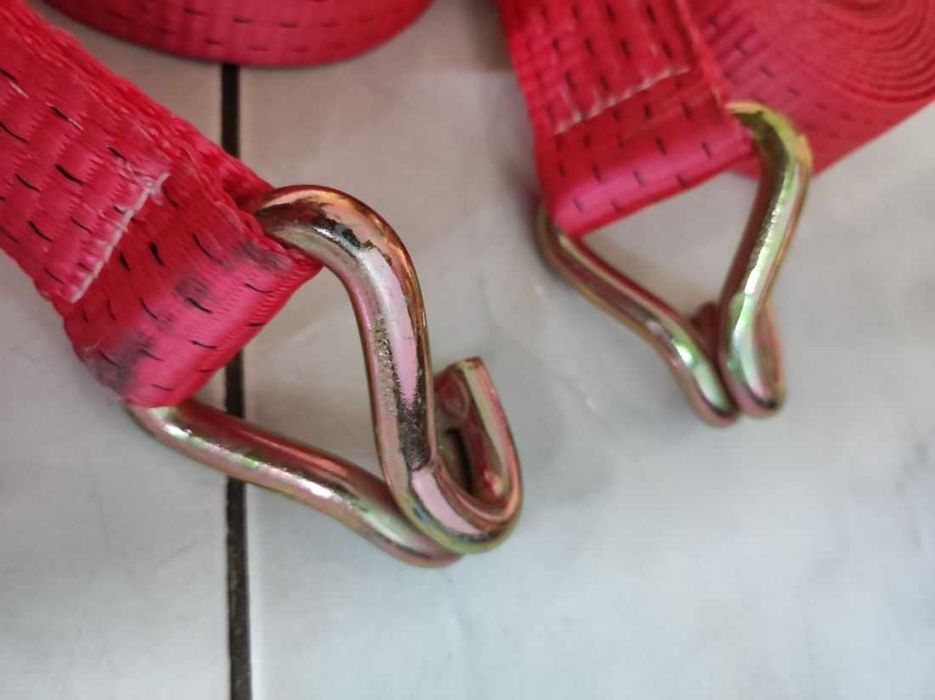 transportowy montażowy mocujący  pas pasek z hakiem 6,5 metrów