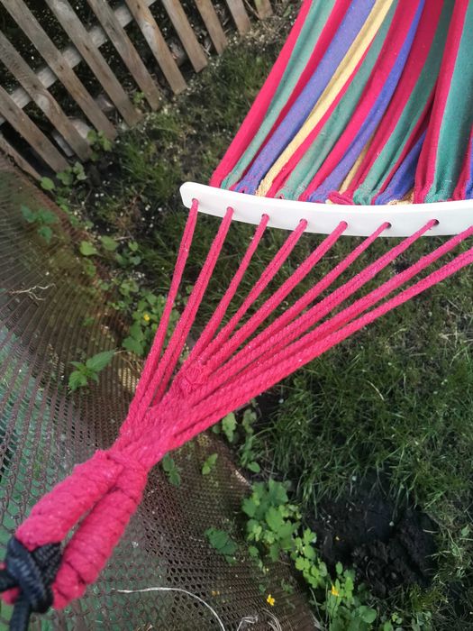 Тканевый гамак с деревянной перекладиной 200×80 гамак с планкой