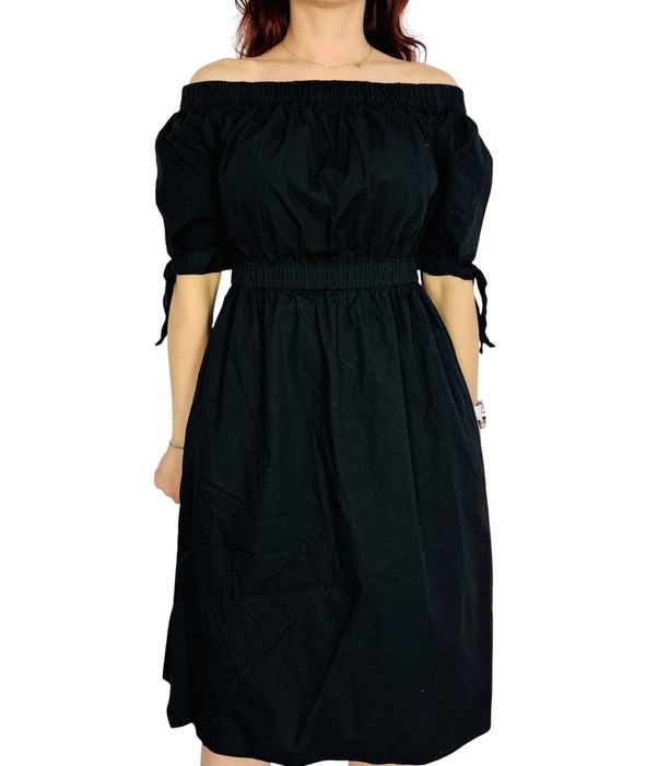 Czarna sukienka hiszpanka midi S 36