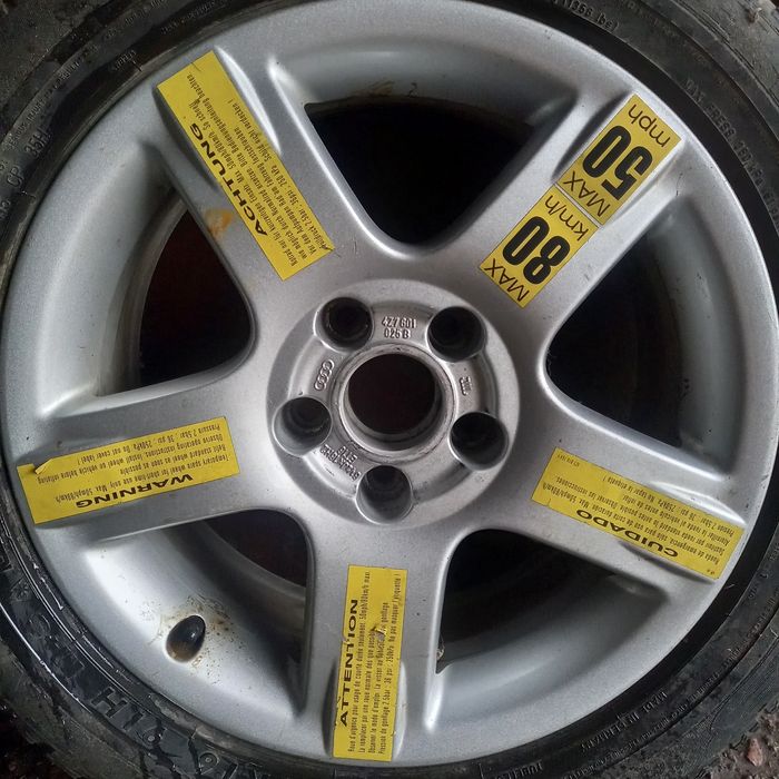 Оригінальний литий диск R16 5x112 Audi A6 C5 Allroad ET16 (від докатки) 4Z7601025B