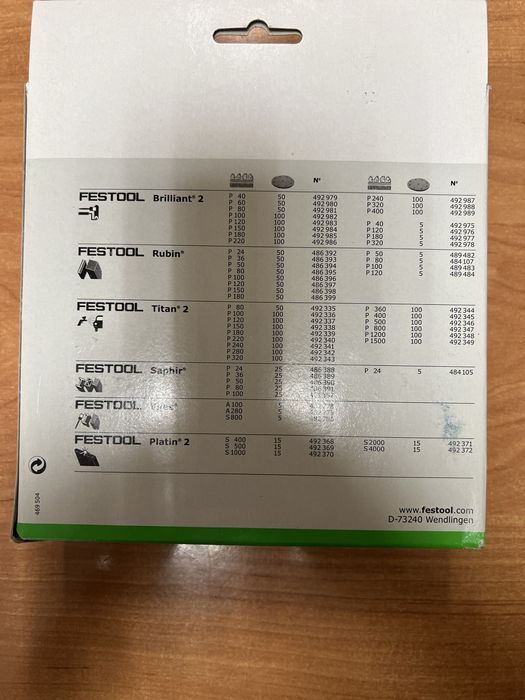 Krążki  z włókniny szlifierskiej P280 x 5 szt Festool