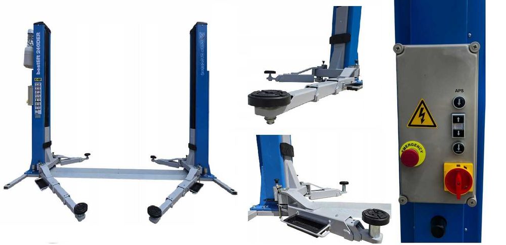 Podnośnik dwukolumnowy 4T AUTOMAT ramiona 3×3 BestL RAMOWY SYSTEM APS