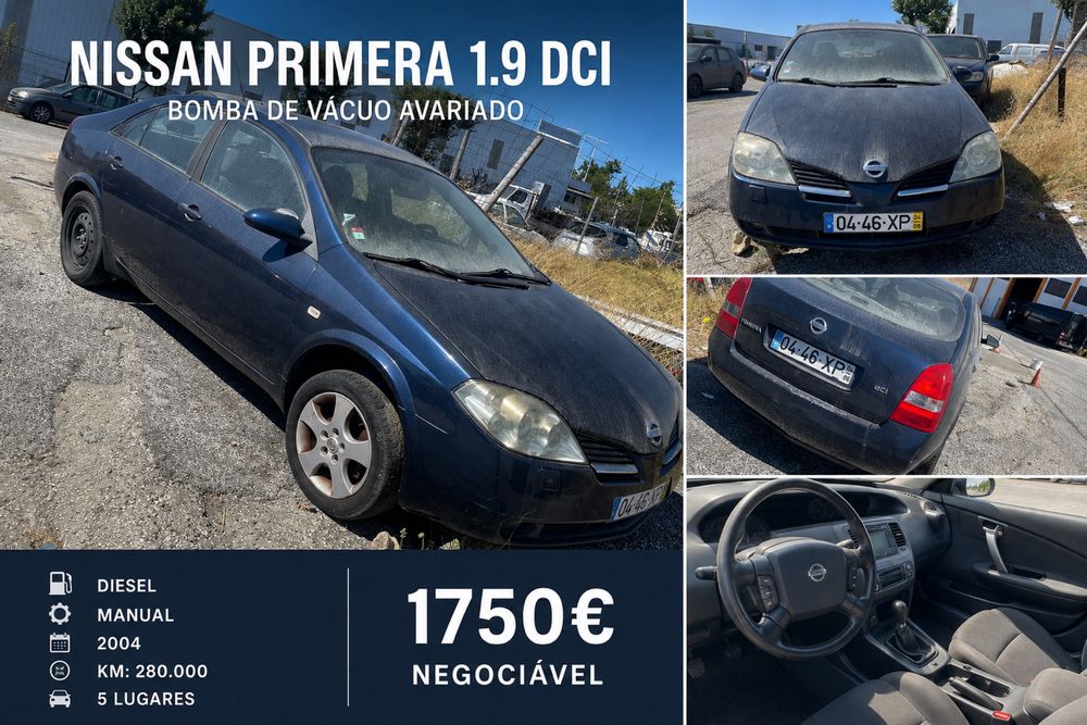 Nissan Primera 1.9 dCi 2004 – 1.750 € negociáveis
