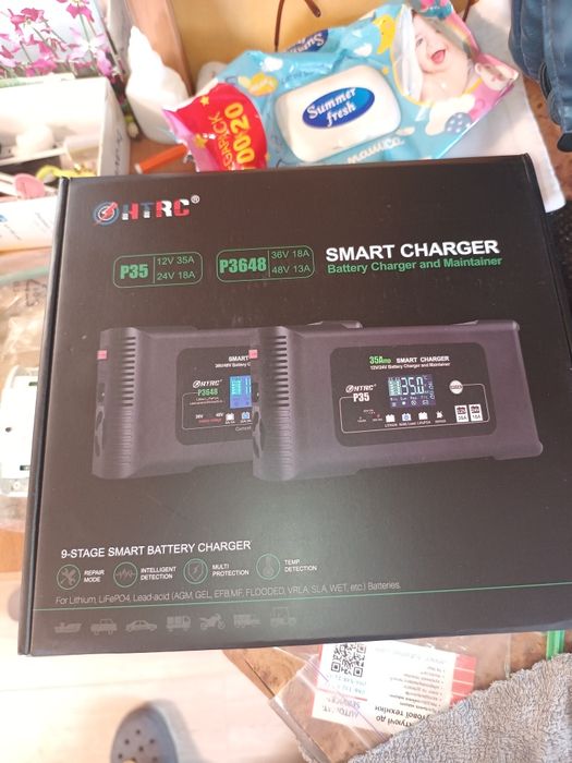 Зарядка универсальная умная на 35 А для всех аккумуляторов 12/24вольт
