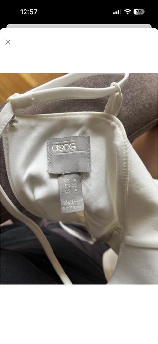 Сукня біла asos на розпис
