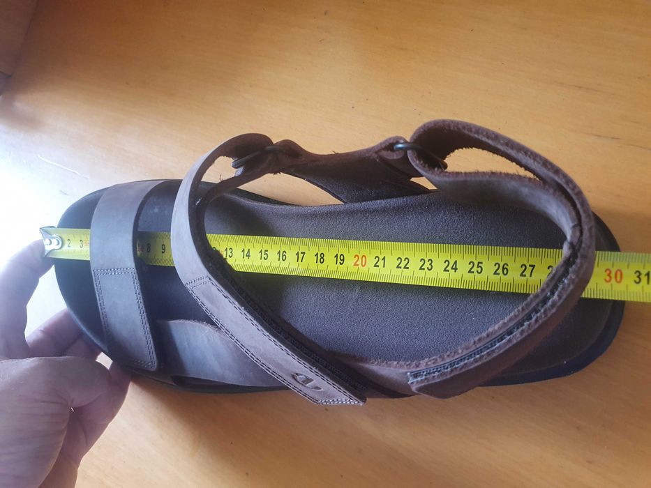 Sandały skórzane ECCO Flowt M 46 EU 29,5 CM brązowe