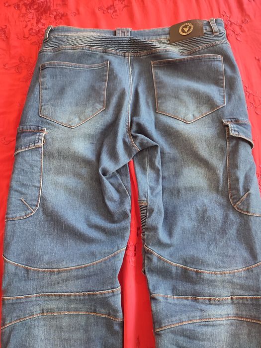 Calças para andar de mota, com proteções