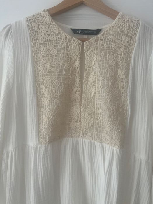 Sukienka letnia muślinowa Zara rozmiar S