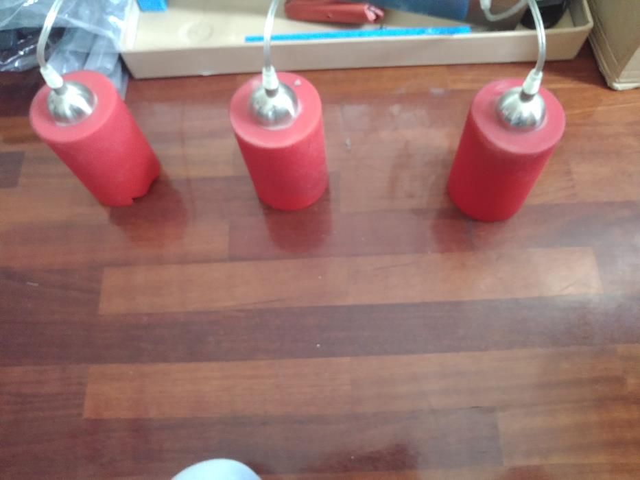 Candeeiro com 3 lampadas a funcionar