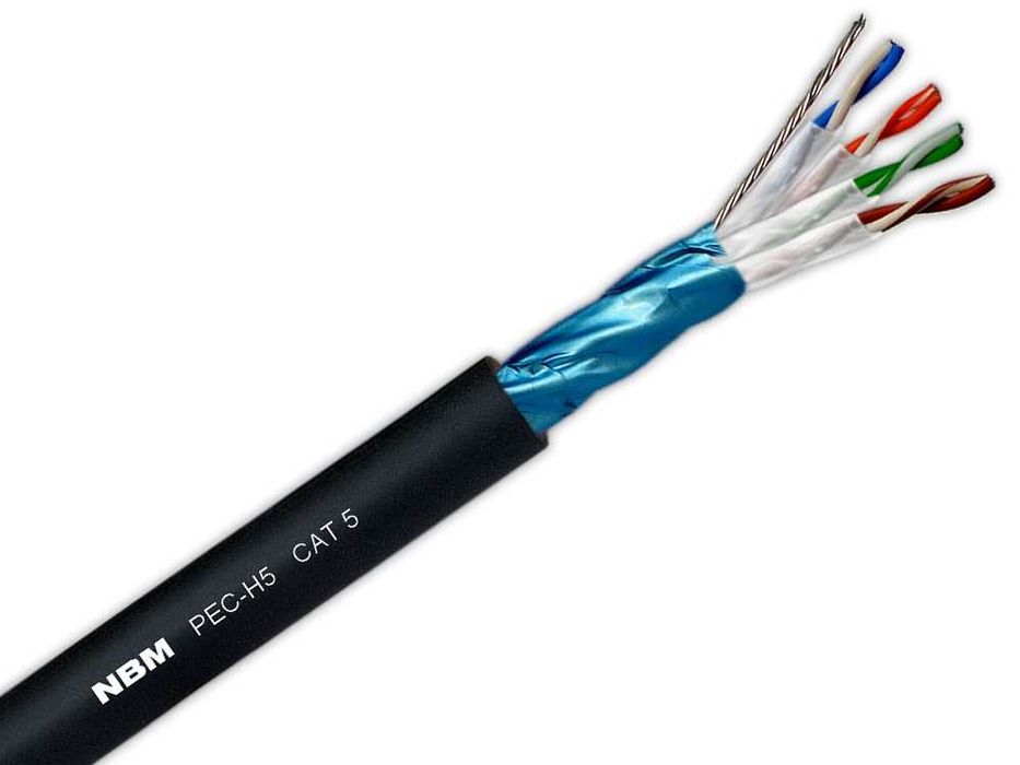 NBM PEC-H5 - Przewód logiczny F/UTP skrętka mobilna CAT 5 4x2x0,22mm²