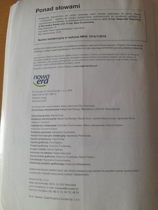Język Polski kl.1 technikum
