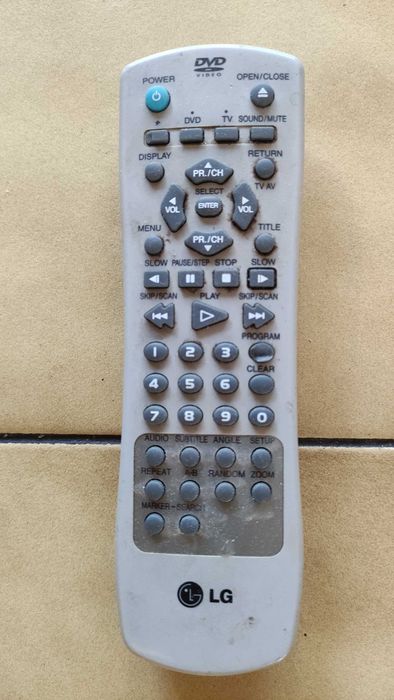 Pilot LG do DVDvideo / TV