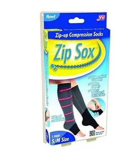 Компрессионные утягивающие гольфы Zip Sox от варикоза Зип Сокс змейка