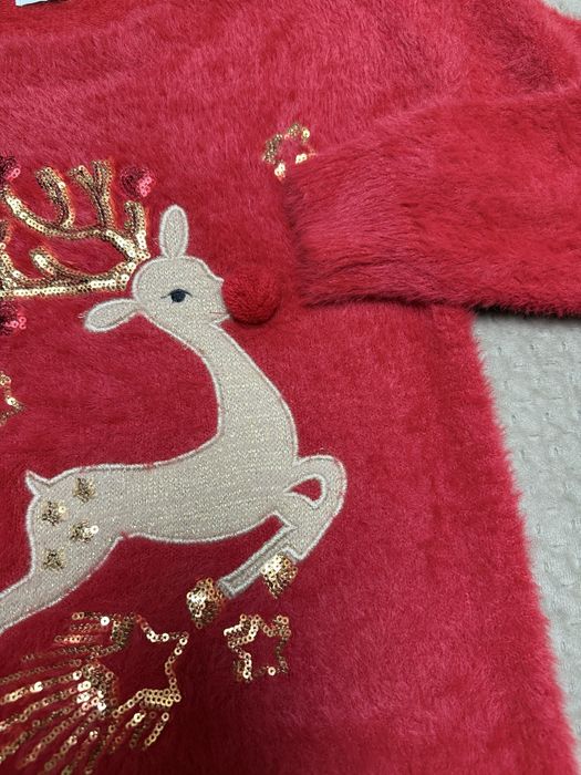 Новогодний свитер для девочки