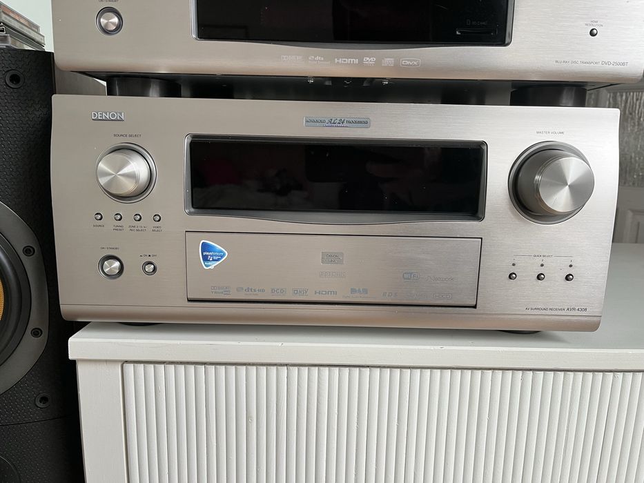 Kino domowe Denon AVR4308 7.1 DVD-2500BT super stan