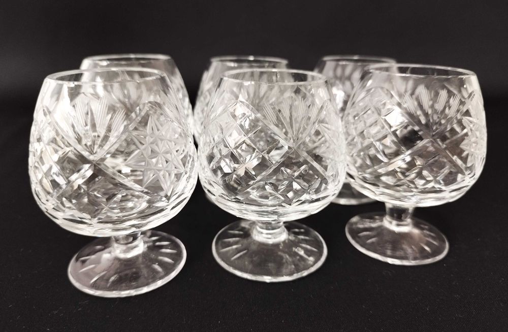 Kieliszki kryształowe kryształ PRL