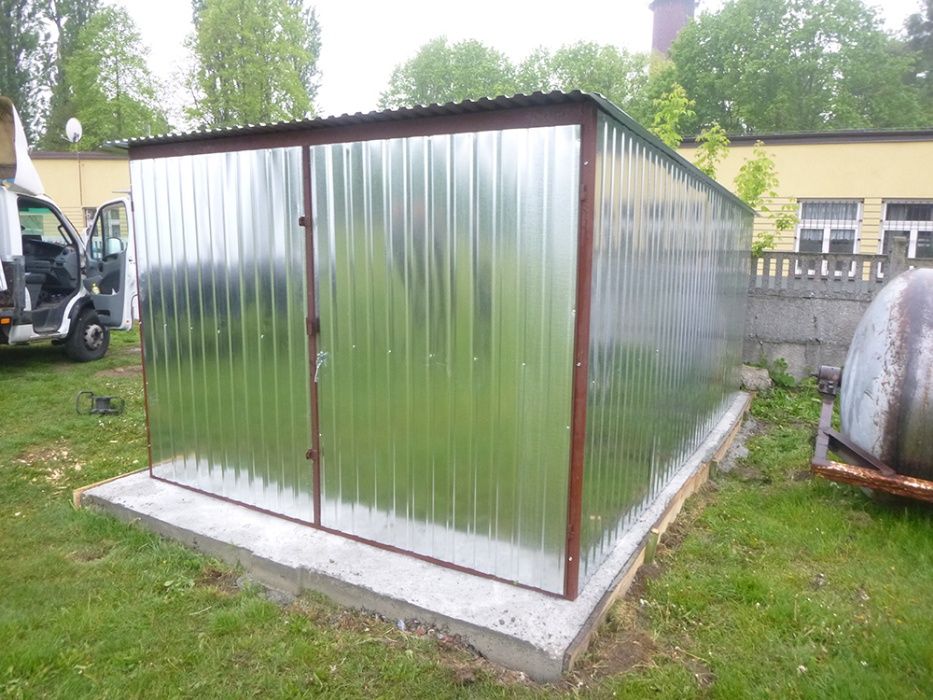 Blaszak Garaż blaszany BUDOWA Blaszaki Garaże blaszane 3x5 na budowę !