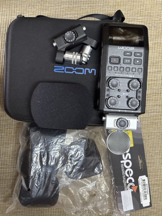Zoom H6 Handy Recorder + cápsula XY + bolsa e acessórios
