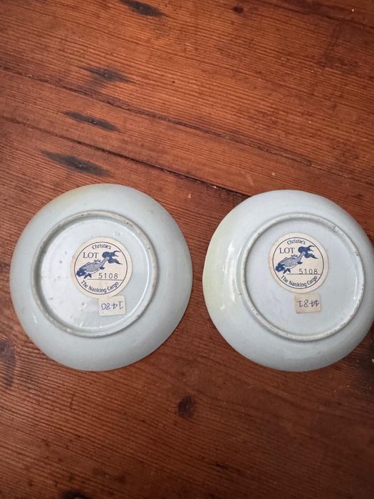 SexXVIII pratinho Porcelana china. Nanking Cargo