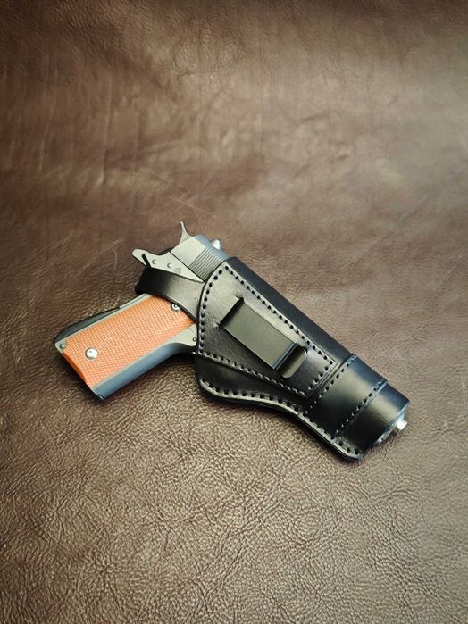Шкіряна кобура для Colt M1911 A1 зі скобою, кобура Colt M1911, Кольт, оперативна кобура для пістолету Colt