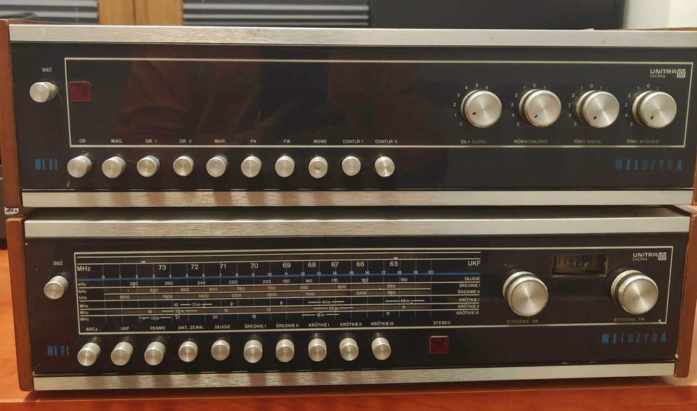 Kultowy zestaw Unitra Meluzyna | Wzmacniacz WST-101 + Tuner TST-101
