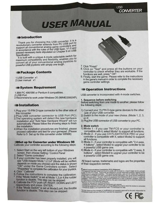 Adaptador Rockfire de 15 pinos (Para volantes e joystick antigos)