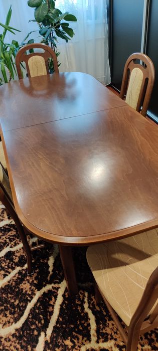 Stół rozkładany 240cm i 6 krzeseł