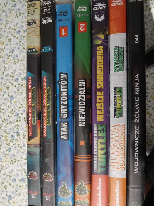 Żółwie Ninja bajki, filmy dvd vcd
