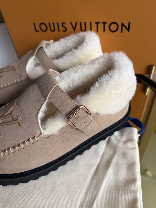 Buty z futerkiem Louis Vuitton