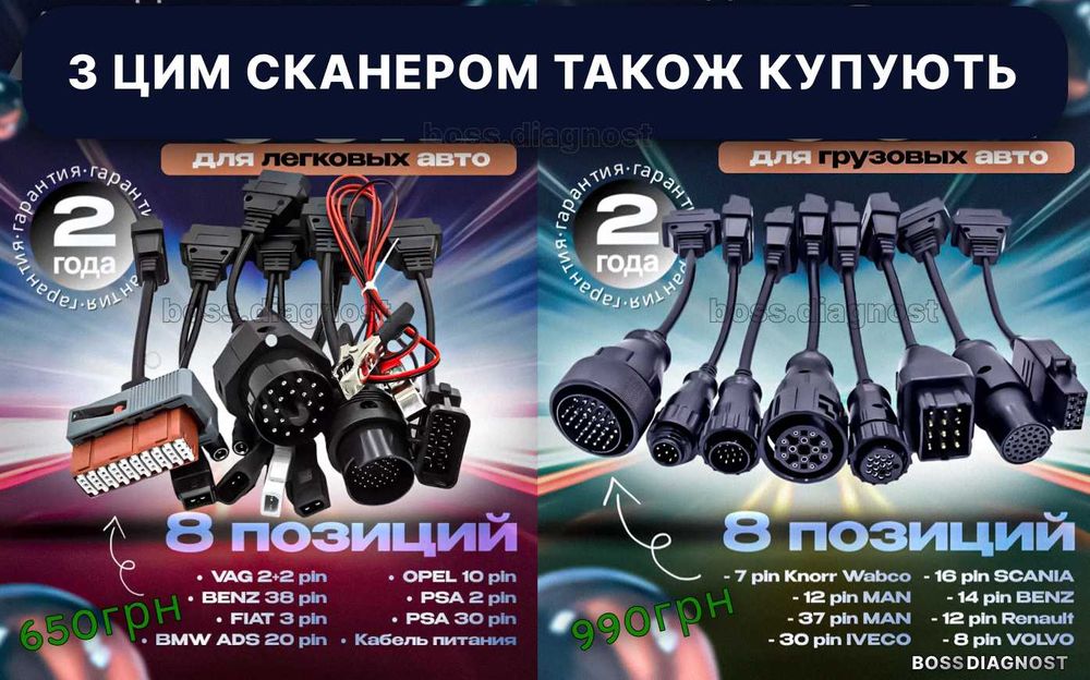 НОВИЙ‼️Одноплатний AutoСom CDP+ 2026 сканер +5 програм‼️АвтоКом