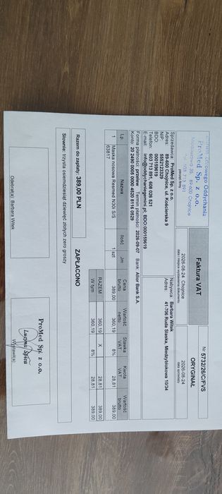 Maska nosowa Resmed N30i