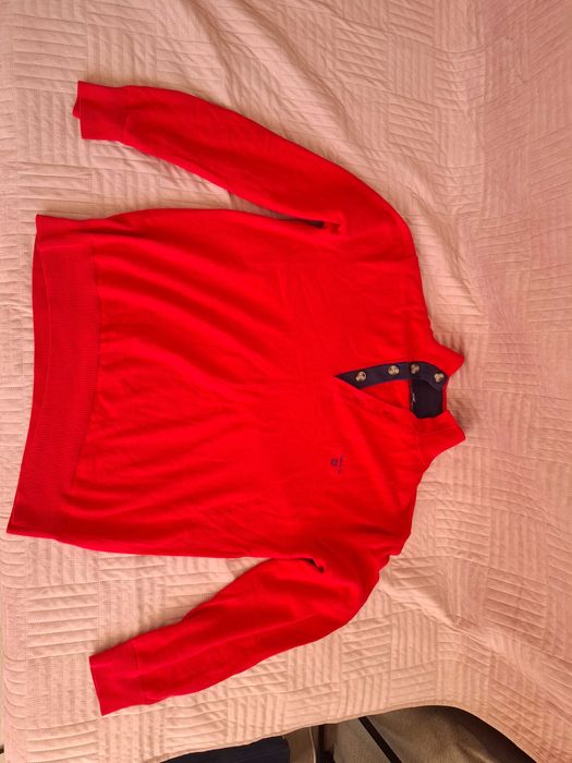 GANT sweter męski marki premium rozmiar L czerwień