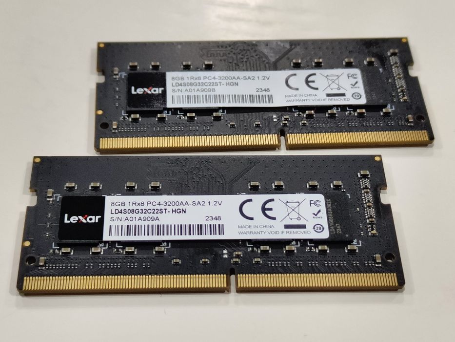 16GB (8GB x2) Memória LEXAR - SODIMM DDR4 3200