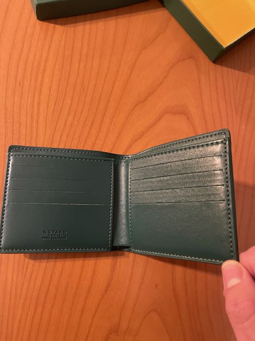 Carteira Goyard Verde com caixa